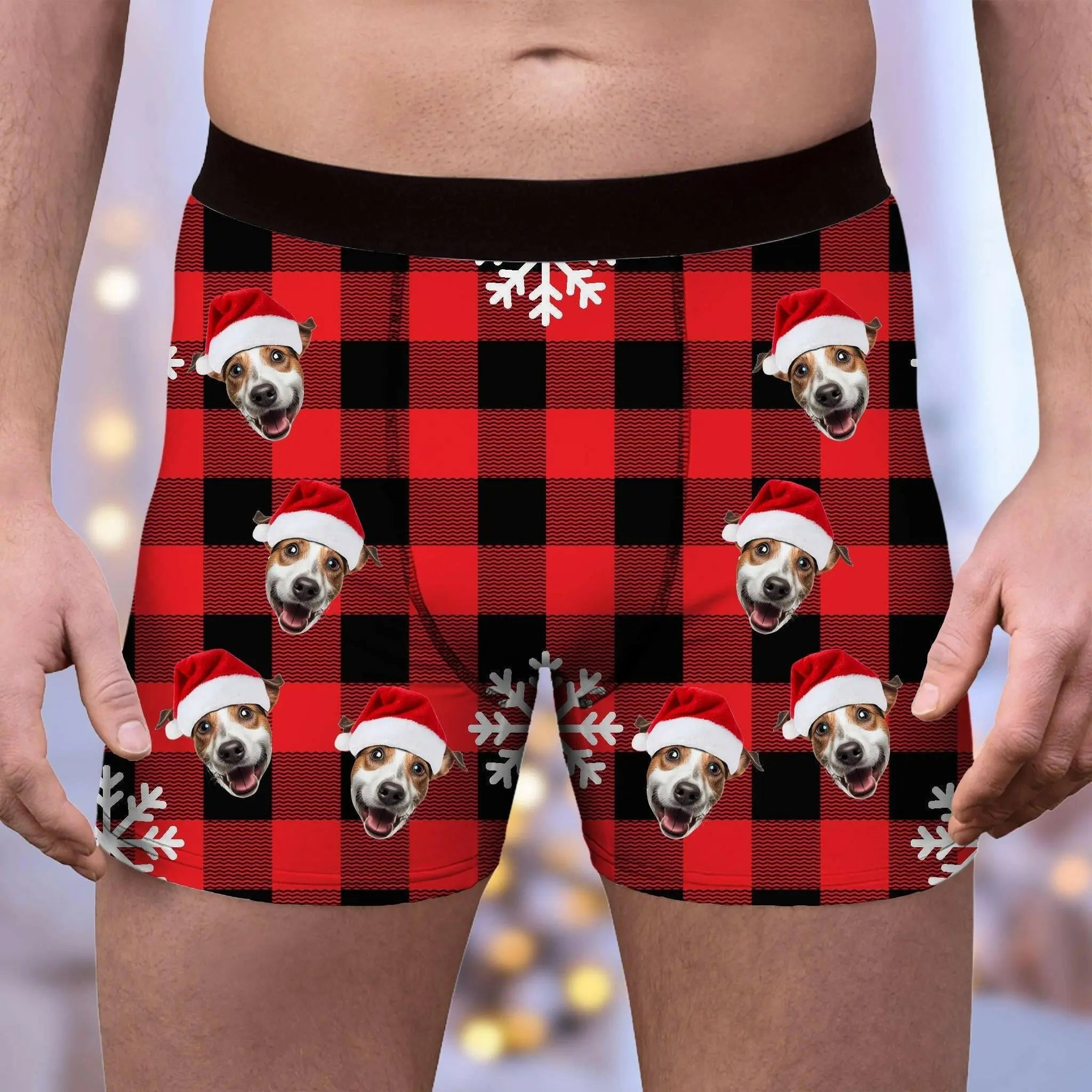 Custom Photo Boxer Briefs for Men - Personalized Underwear with Your Pet on Them ! - Shaggy Chic