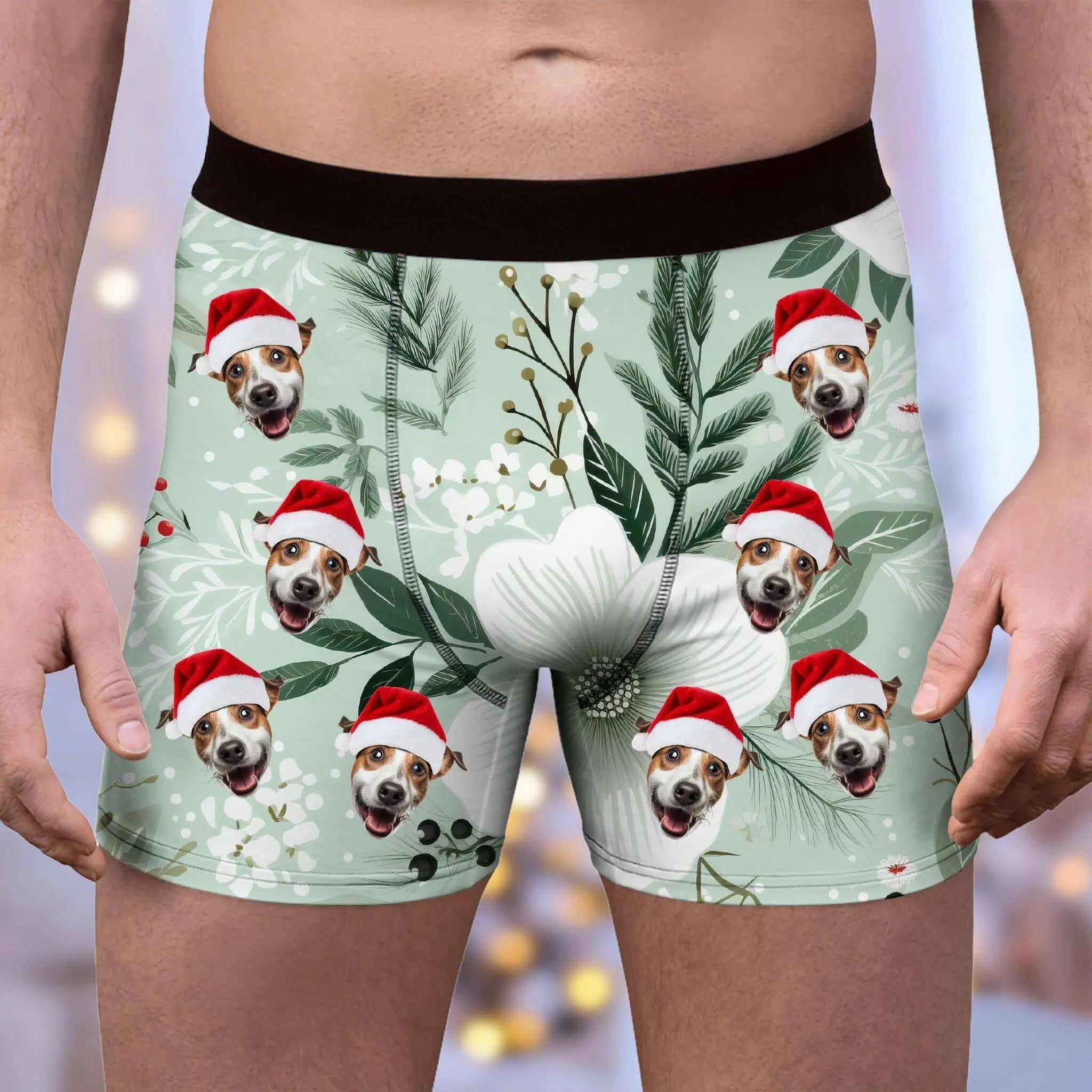 Custom Photo Boxer Briefs for Men - Personalized Underwear with Your Pet on Them ! - Shaggy Chic