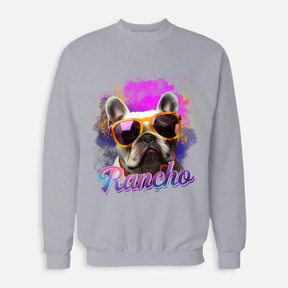 Custom Space Watercolor - Personalized Pet Sweatshirt - Shaggy Chic