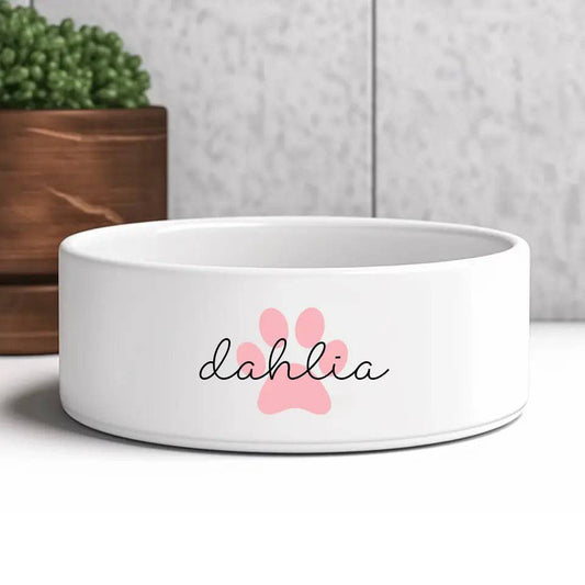 Customized Name Pet Bowl - Shaggy Chic