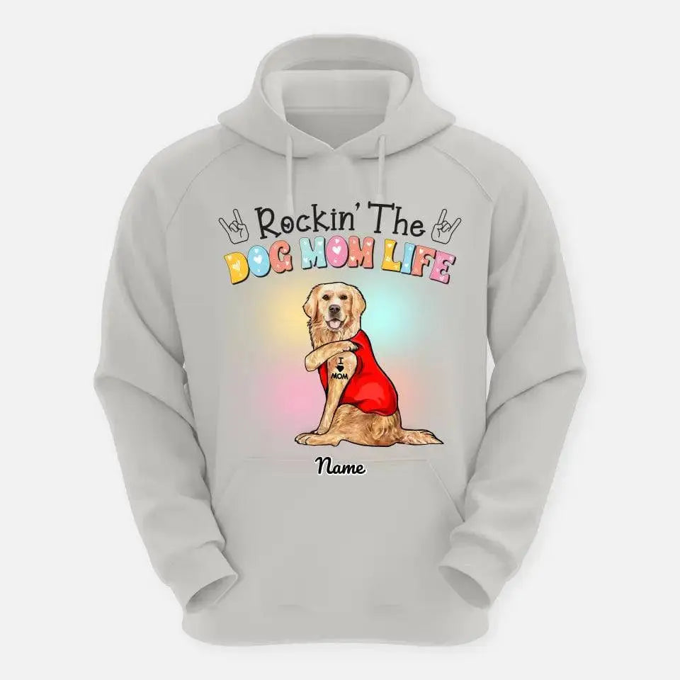 Customized Rockin The Dog Mom T-Shirt - Shaggy Chic