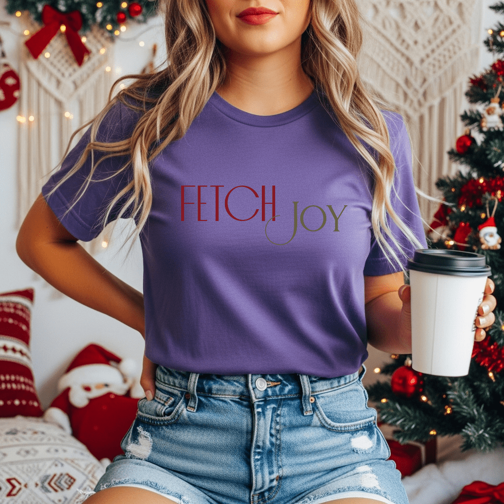 Fetch Joy T-Shirt — Minimalist Dog Lover Tee - Shaggy Chic