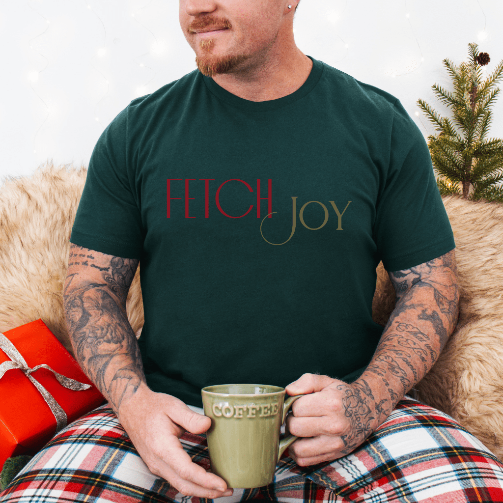 Fetch Joy T-Shirt — Minimalist Dog Lover Tee - Shaggy Chic