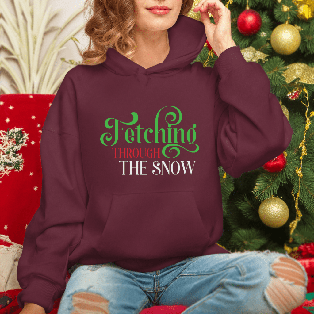 Funny Quote Dog Vibes Hoodie - Holiday Mood Apparel - Shaggy Chic