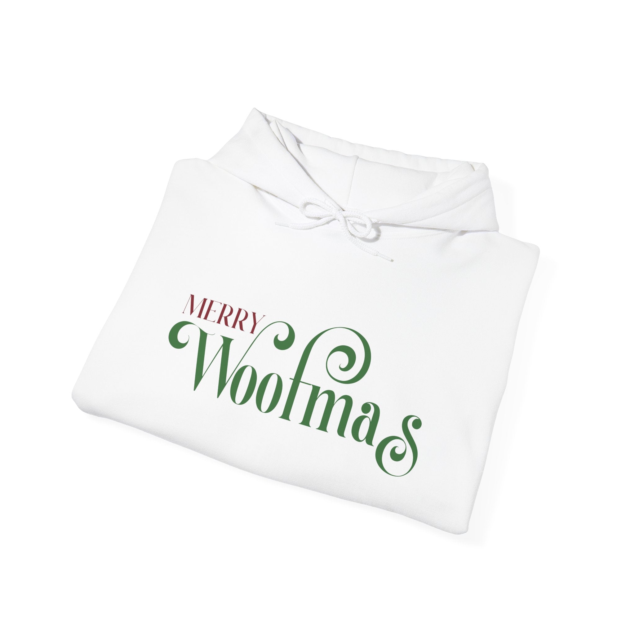 Holiday Dog Vibes Hooded Sweatshirt - Modern Typography Quote Apparel - Shaggy Chic