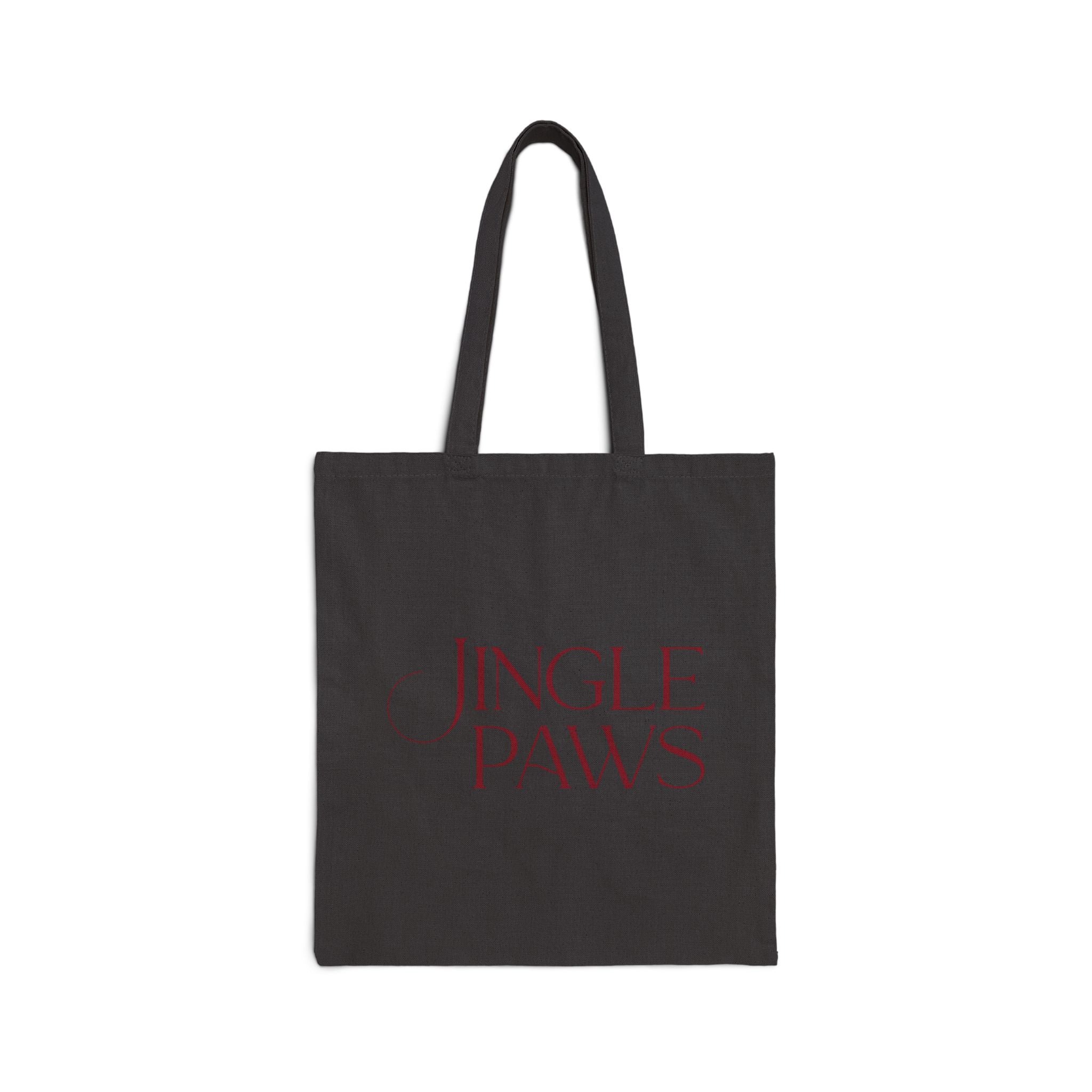 Jingle Paws Canvas Tote Bag — Holiday Pet Lover Gift - Shaggy Chic