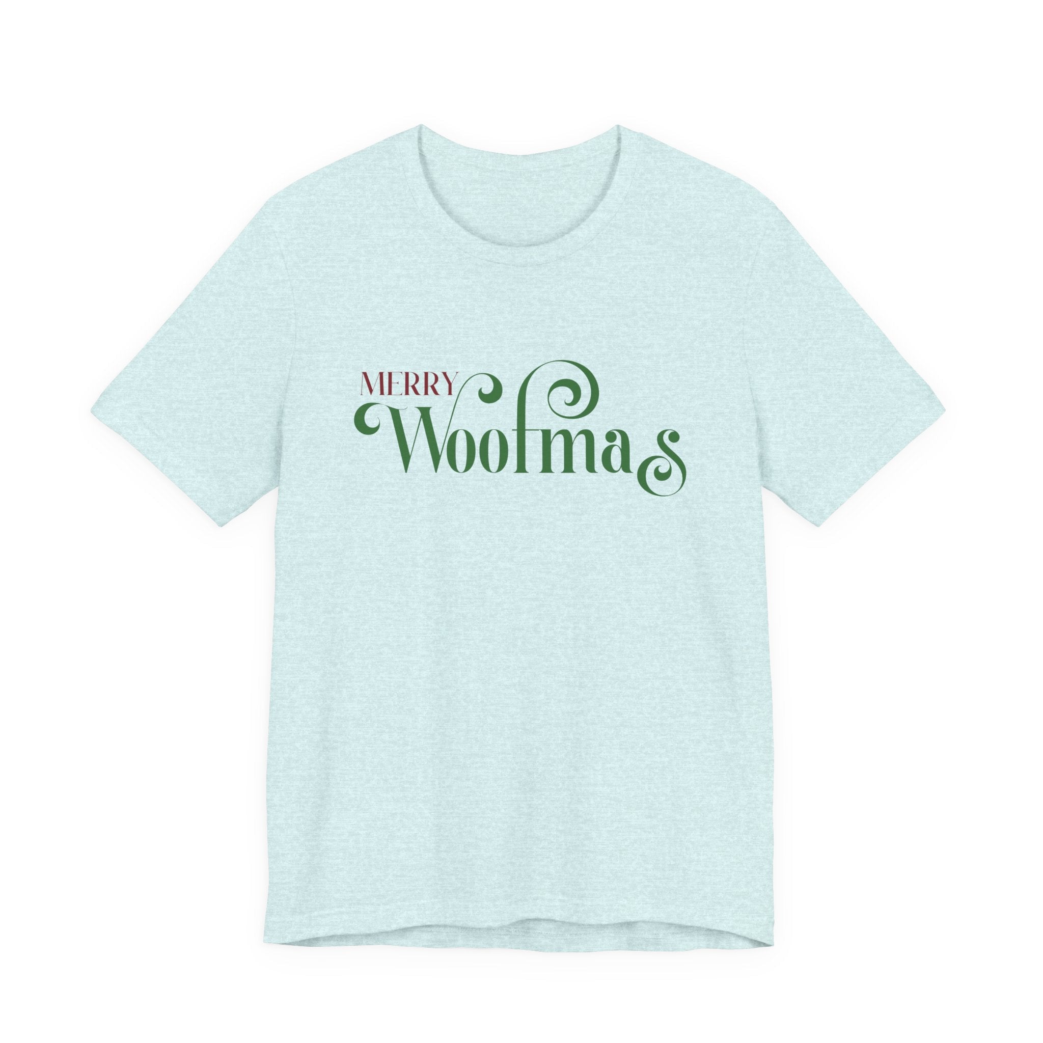 Merry Woofmas T-Shirt — Cute Christmas Knit & Sheep Holiday Tee - Shaggy Chic