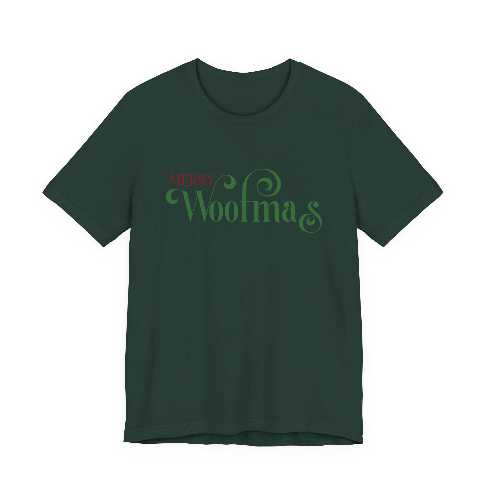 Merry Woofmas T-Shirt — Cute Christmas Knit & Sheep Holiday Tee - Shaggy Chic