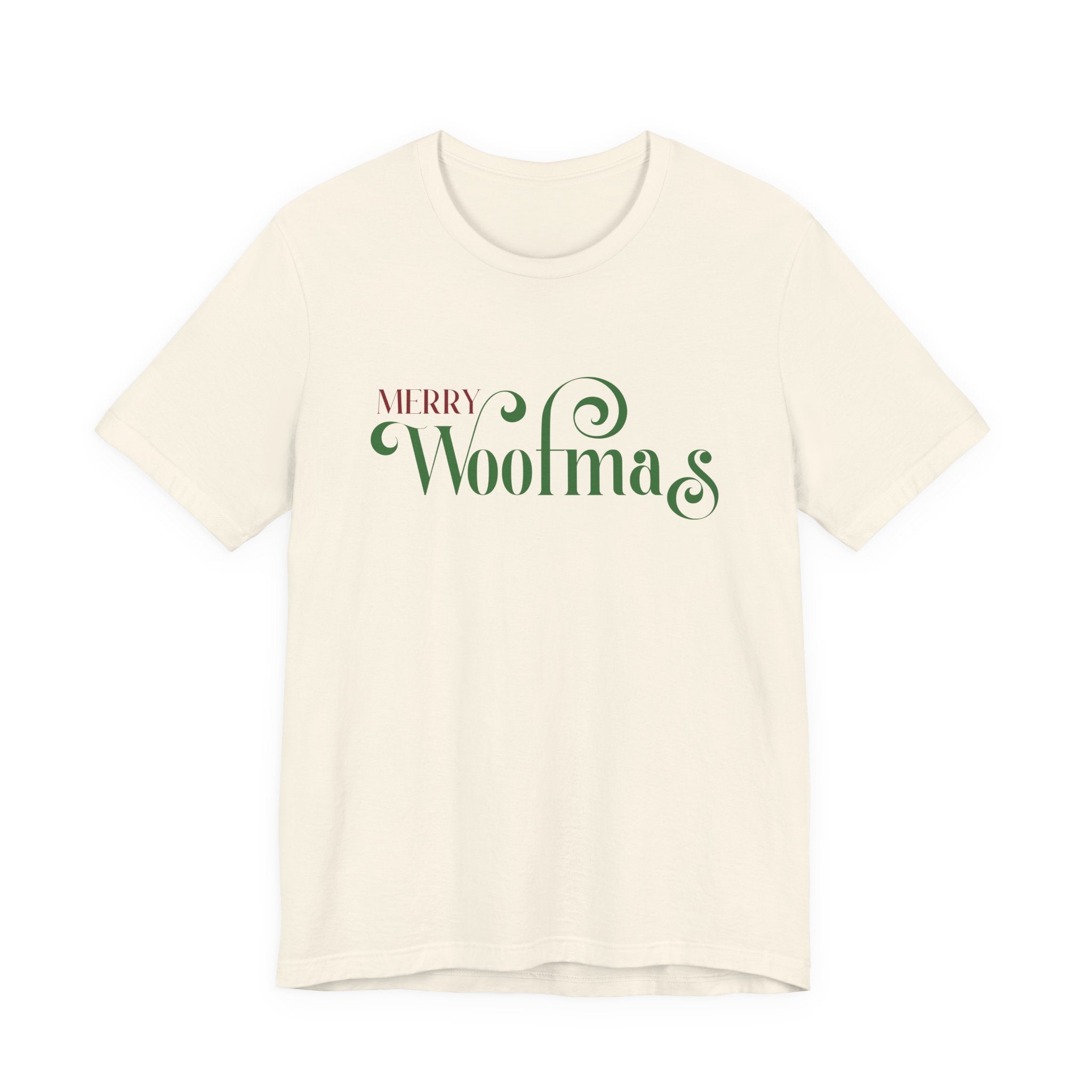 Merry Woofmas T-Shirt — Cute Christmas Knit & Sheep Holiday Tee - Shaggy Chic
