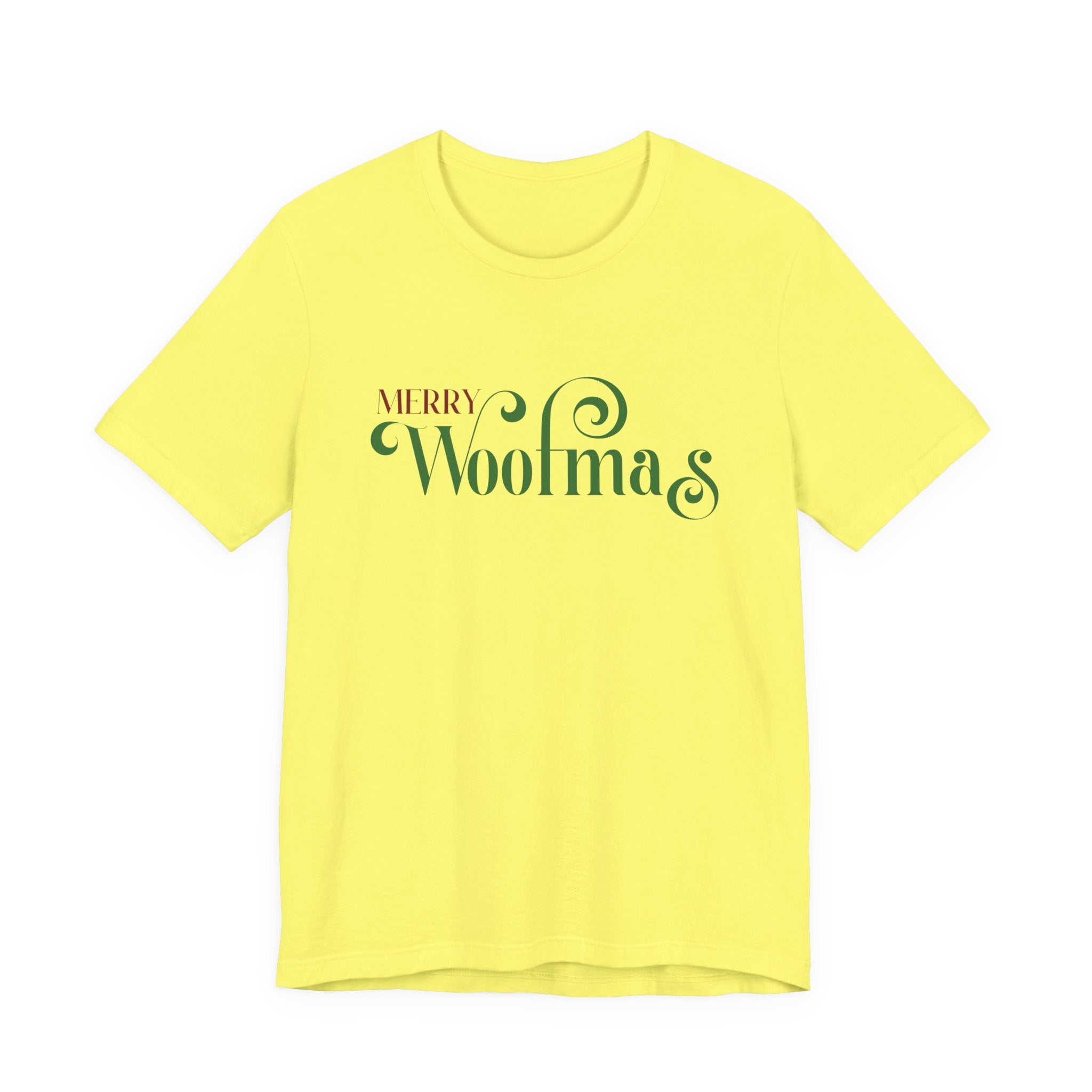 Merry Woofmas T-Shirt — Cute Christmas Knit & Sheep Holiday Tee - Shaggy Chic