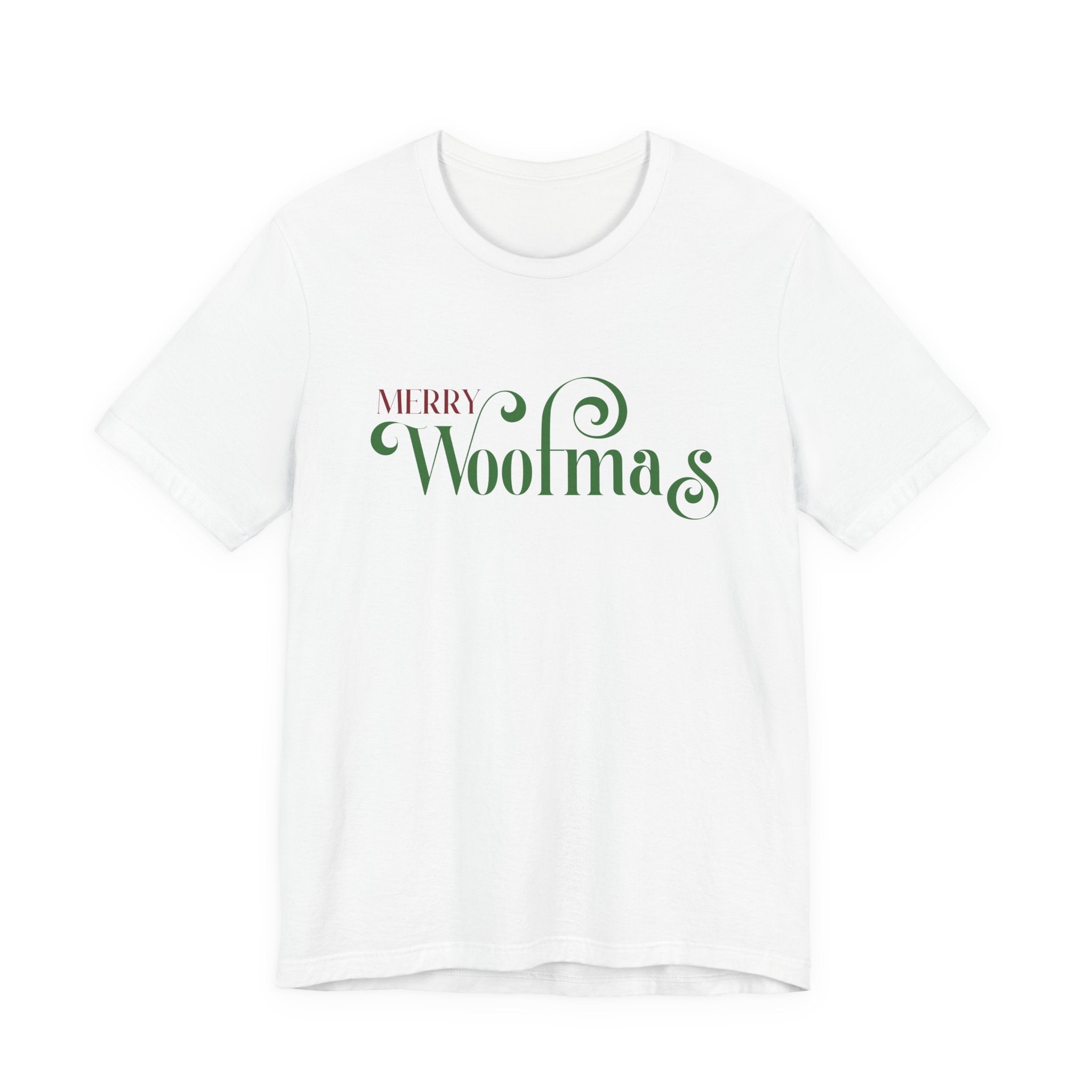 Merry Woofmas T-Shirt — Cute Christmas Knit & Sheep Holiday Tee - Shaggy Chic