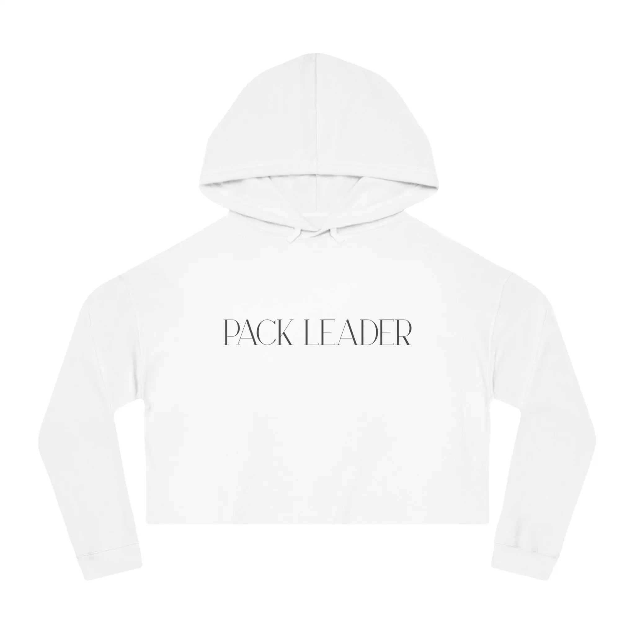 Pack Leader Women’s Cropped Hoodie - Stylish & Comfortable Sweatshirt for Empowered Women - Shaggy Chic