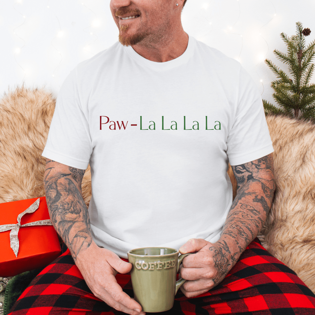 Paw - lalalala Tee – Cute Dog Christmas Song T-Shirt - Shaggy Chic