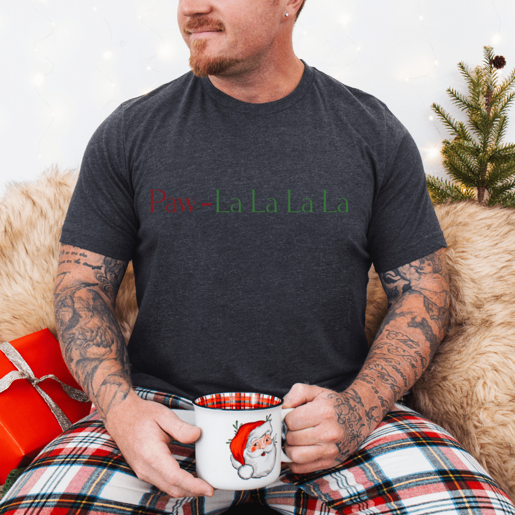 Paw - lalalala Tee – Cute Dog Christmas Song T-Shirt - Shaggy Chic