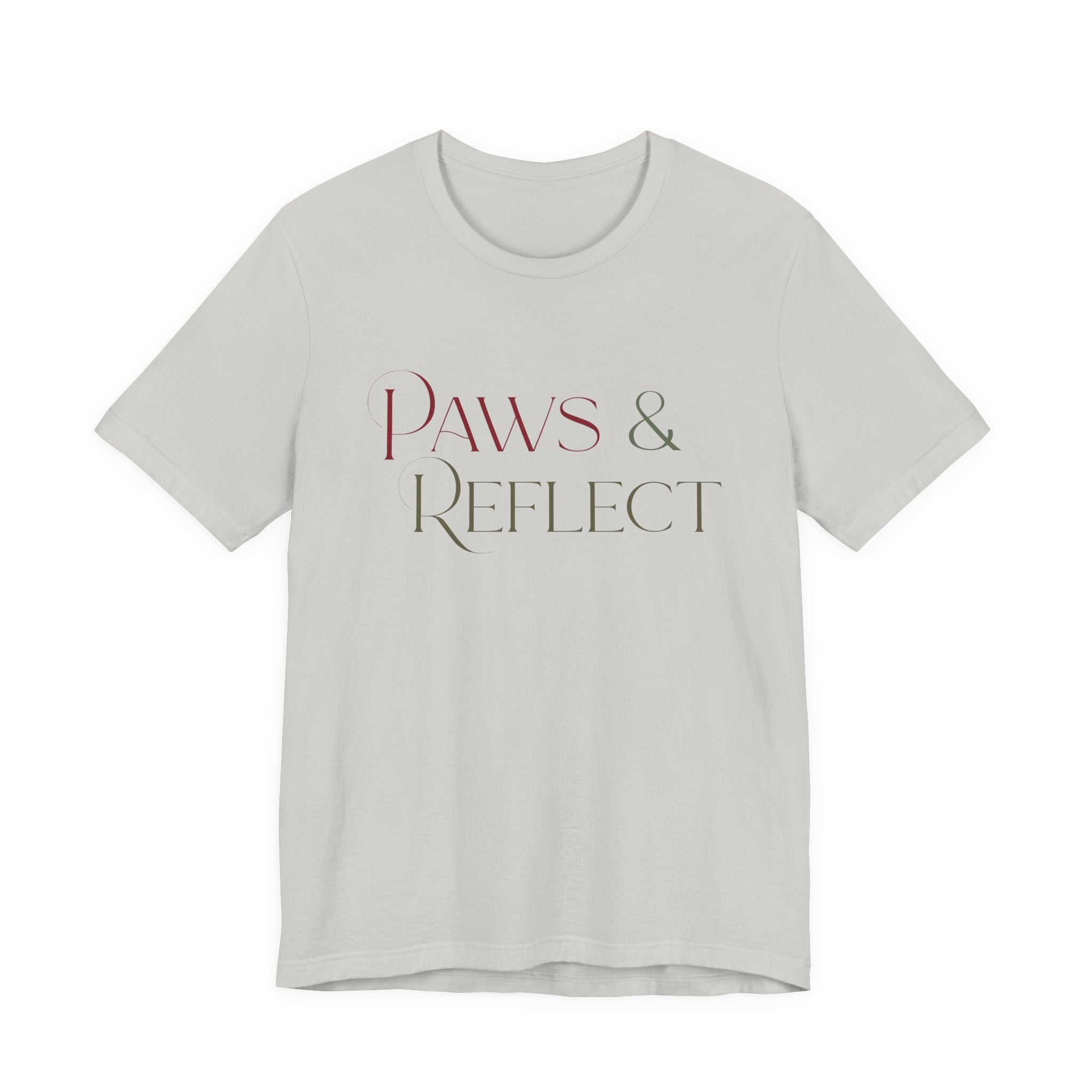 Paws & Reflect T‑Shirt — Minimal Pet Lover Tee - Shaggy Chic