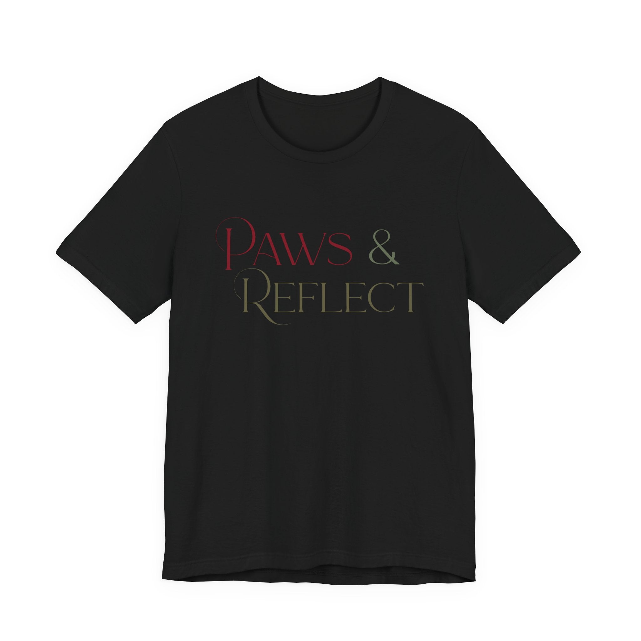 Paws & Reflect T‑Shirt — Minimal Pet Lover Tee - Shaggy Chic