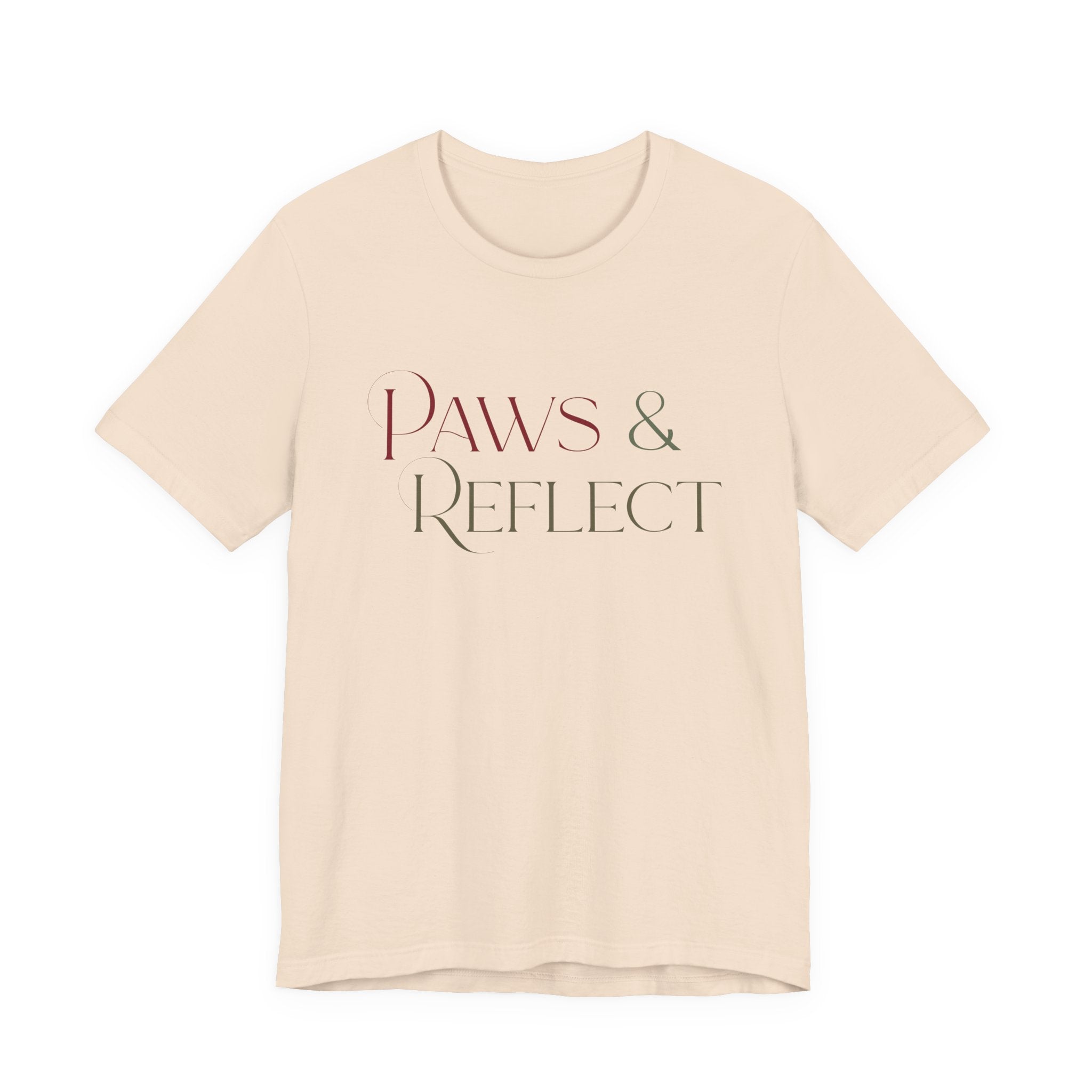 Paws & Reflect T‑Shirt — Minimal Pet Lover Tee - Shaggy Chic