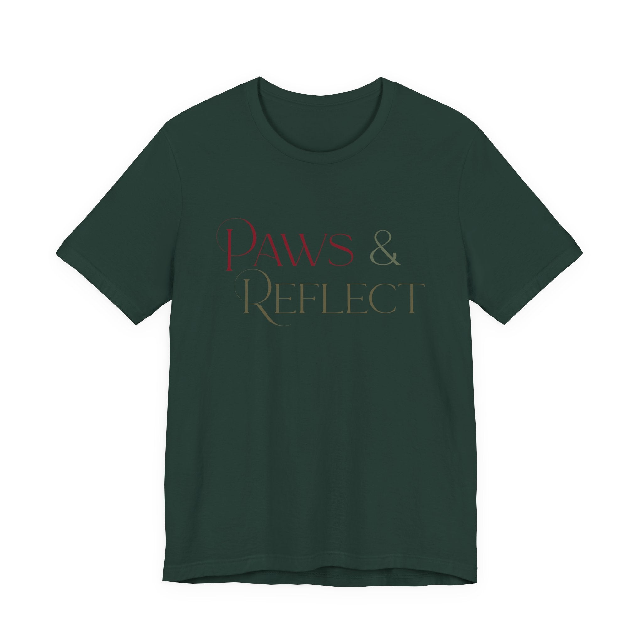 Paws & Reflect T‑Shirt — Minimal Pet Lover Tee - Shaggy Chic