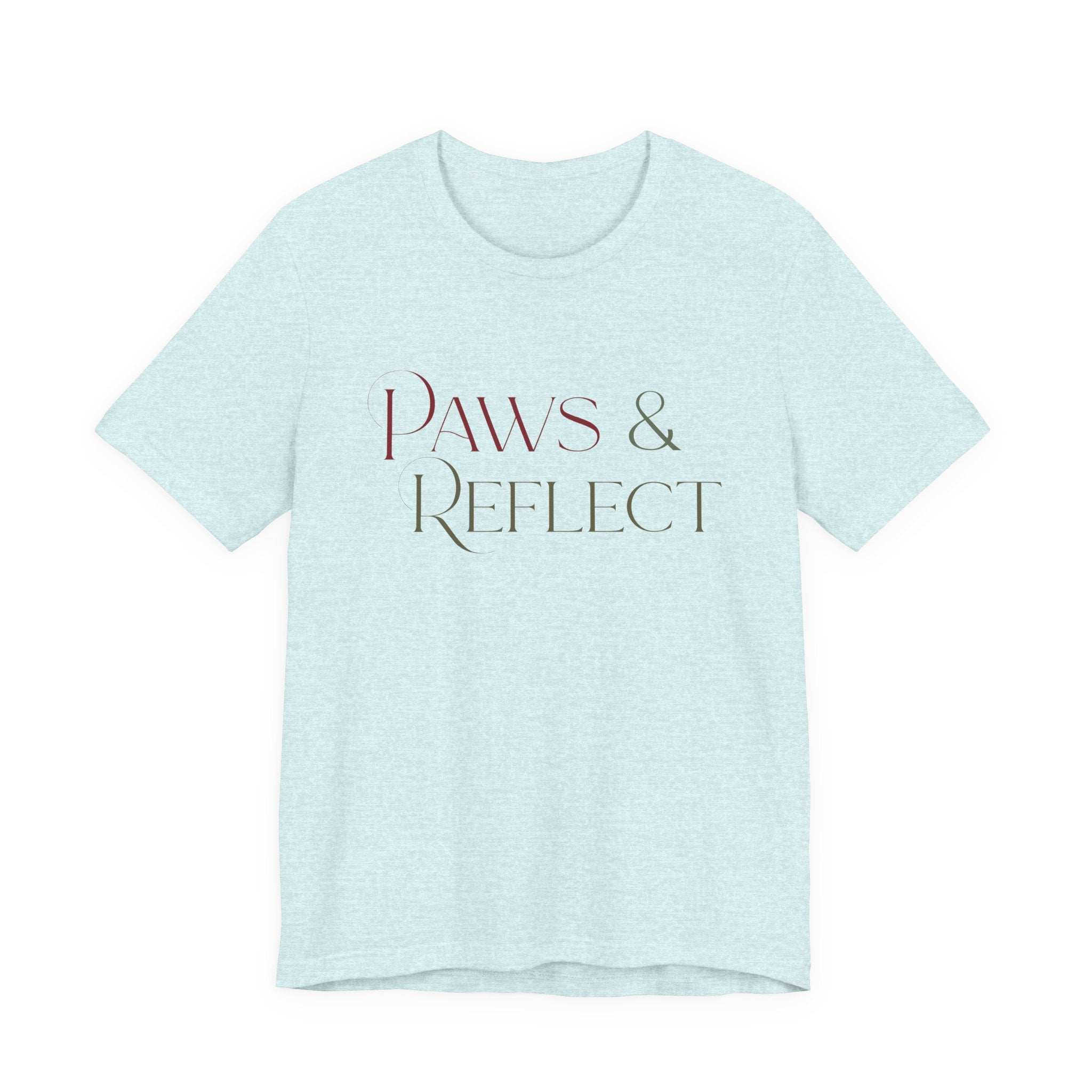 Paws & Reflect T‑Shirt — Minimal Pet Lover Tee - Shaggy Chic