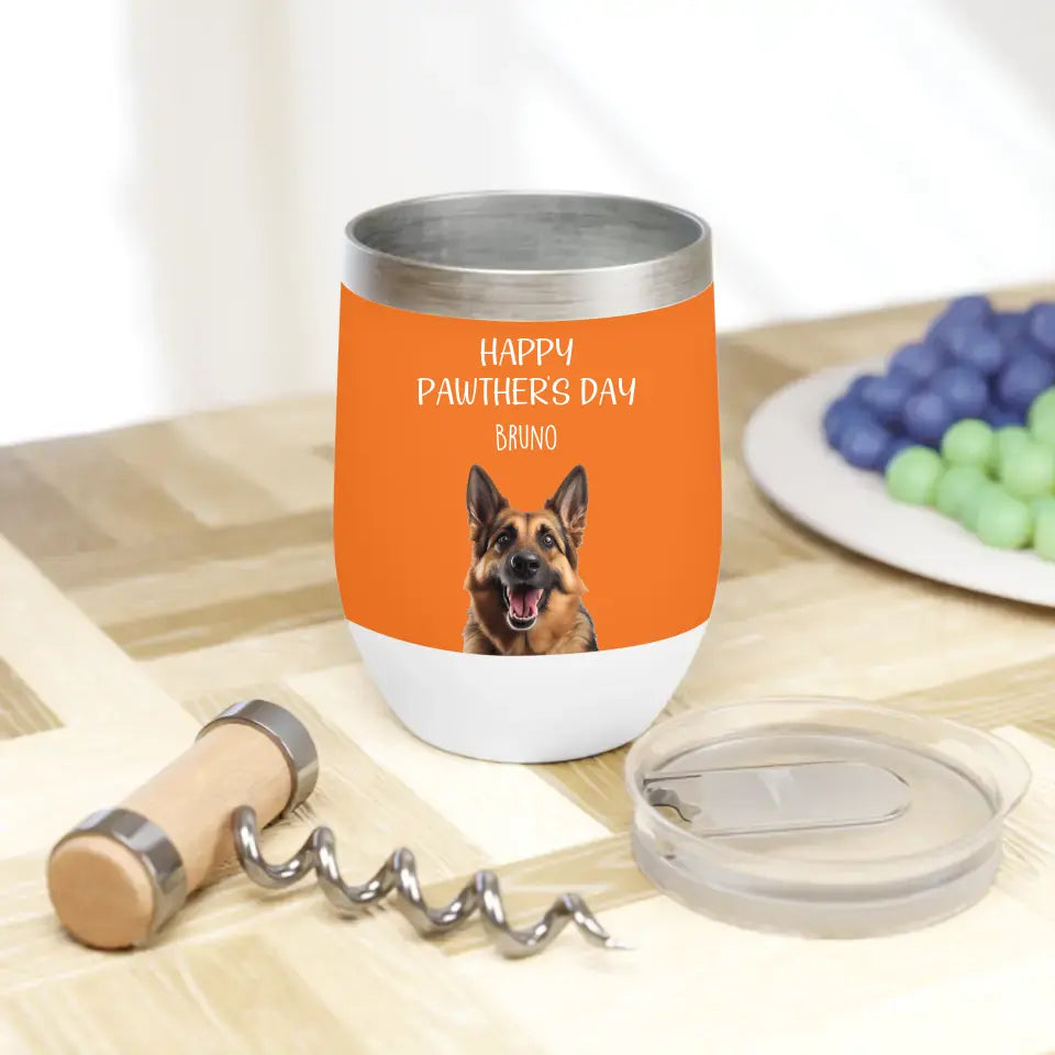 Pawther's Day Chill Wine Tumbler - Shaggy Chic