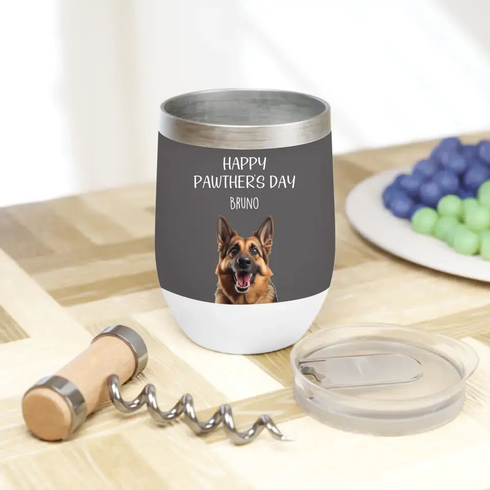 Pawther's Day Chill Wine Tumbler - Shaggy Chic