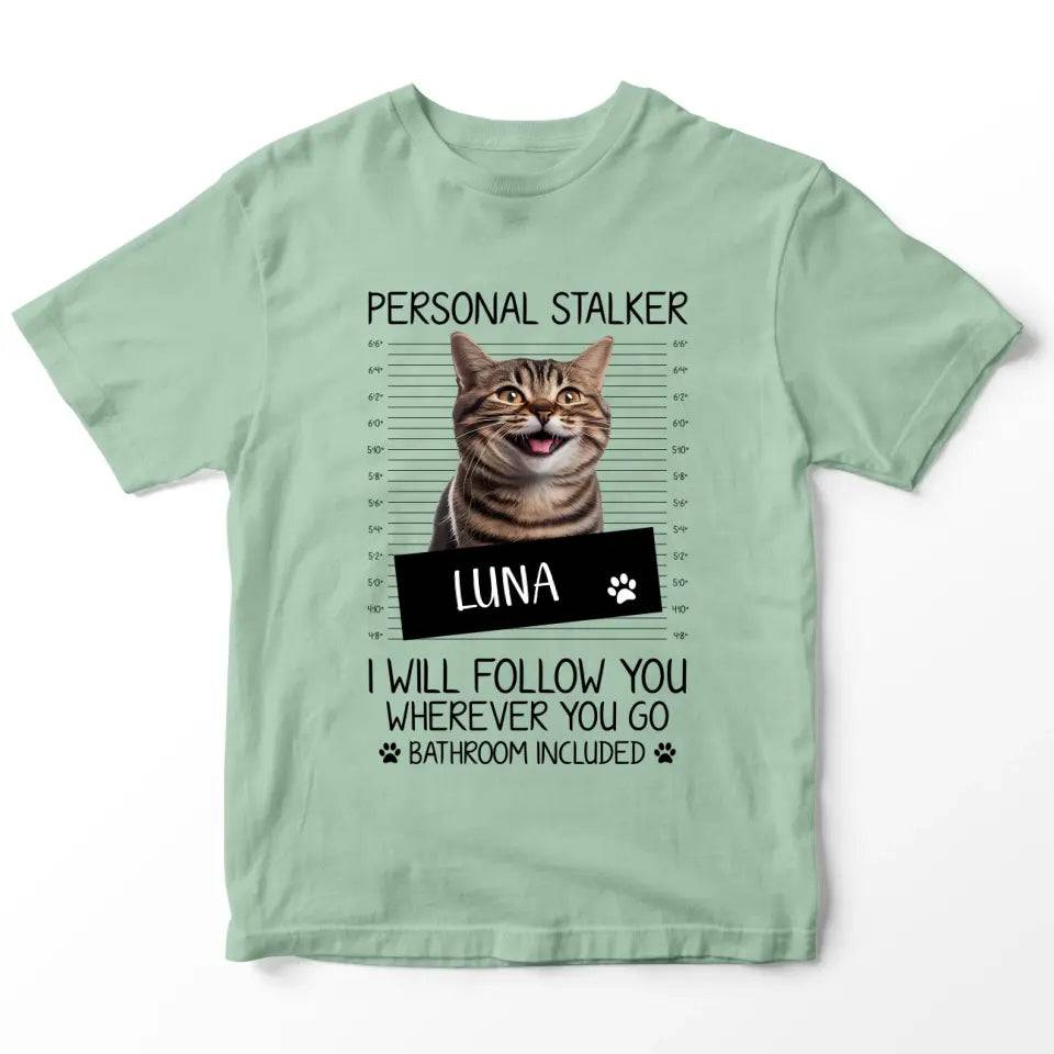 Personalised Cat Stalker T-Shirt - Shaggy Chic