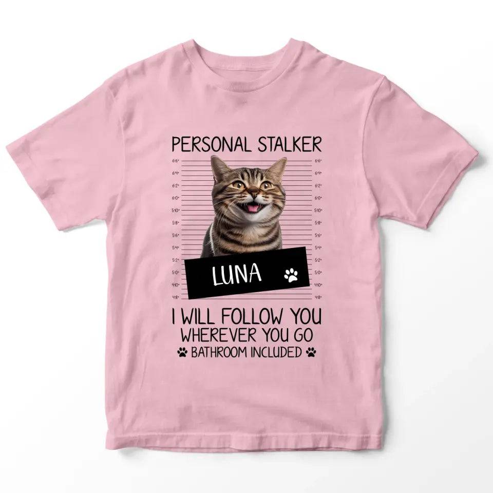 Personalised Cat Stalker T-Shirt - Shaggy Chic