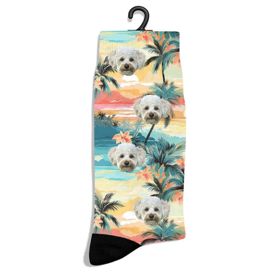 Customized Beach Pattern Pet Socks - Best Selling Pet Supplies in US - Shaggy Chic
