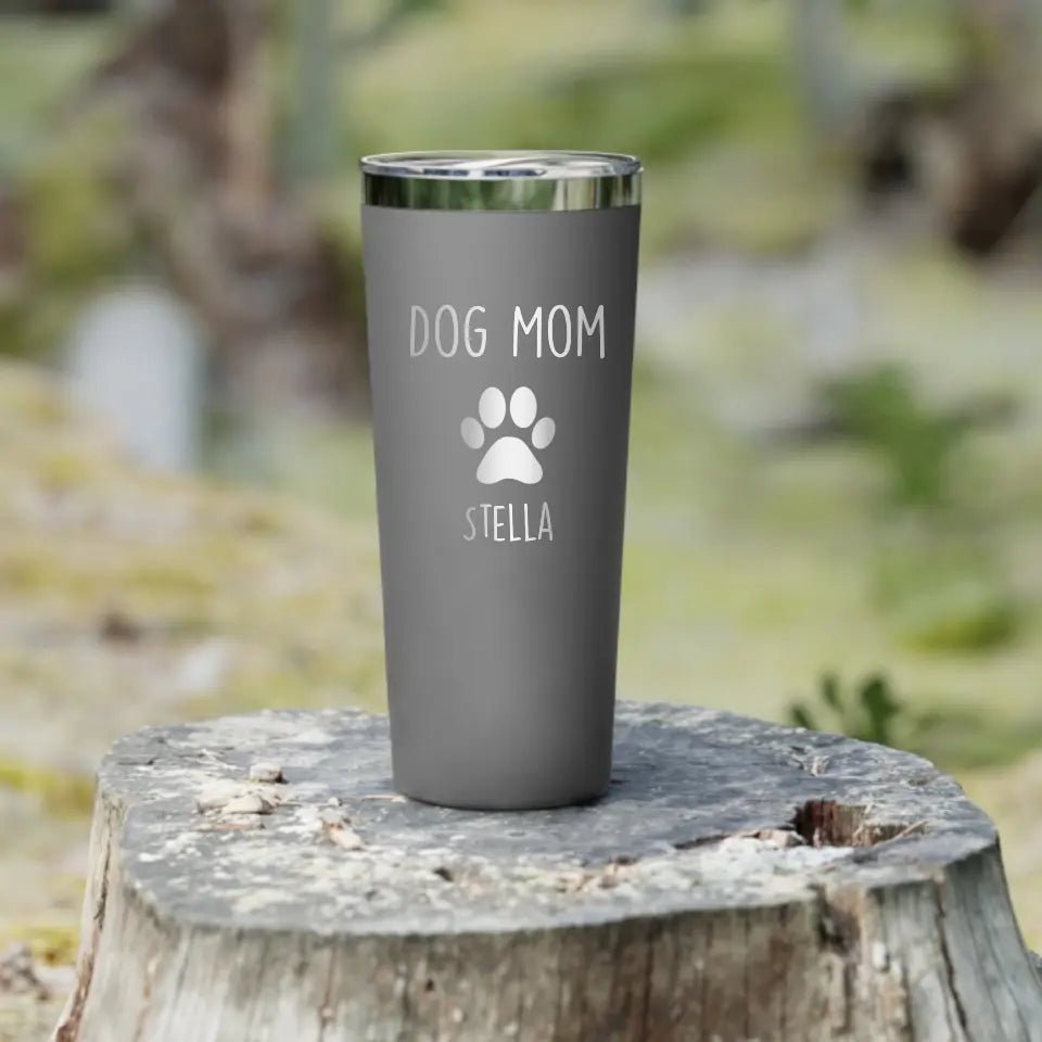 Personalized Dog Mom 22oz Tumbler - Gift for Pet Owner - Shaggy Chic