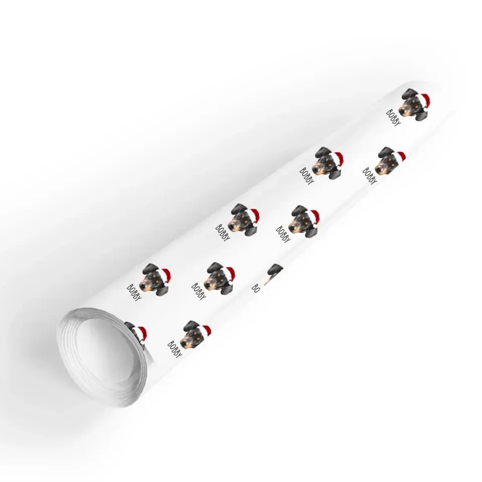 Personalized Dog Photo Gift Wrapping Paper Rolls - Shaggy Chic