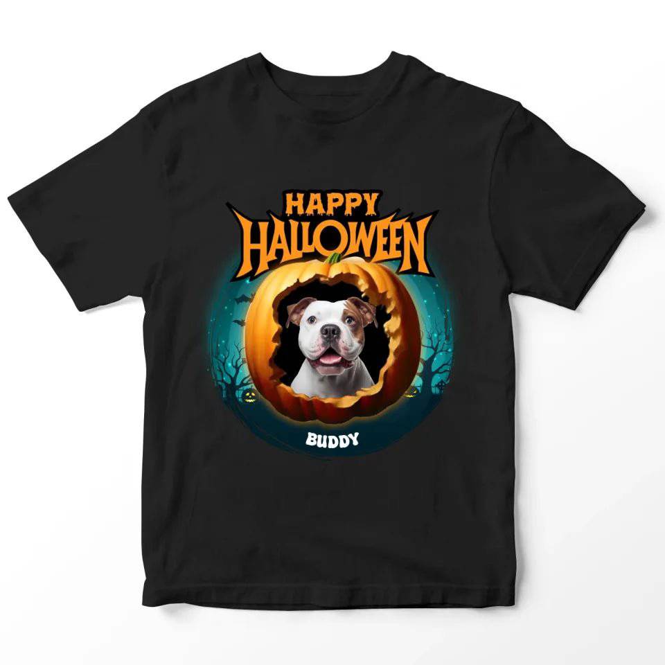 Personalized Dog Photo Halloween T-Shirt - Shaggy Chic