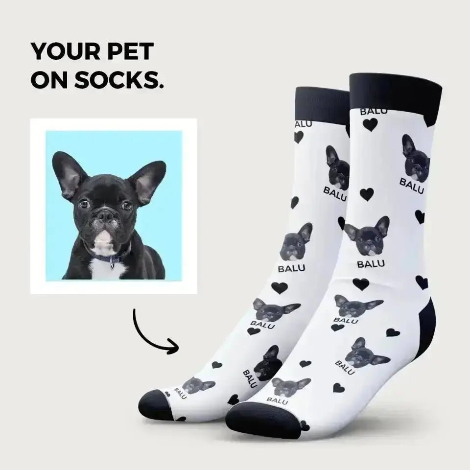personalized dog socks for humans - Shaggy Chic