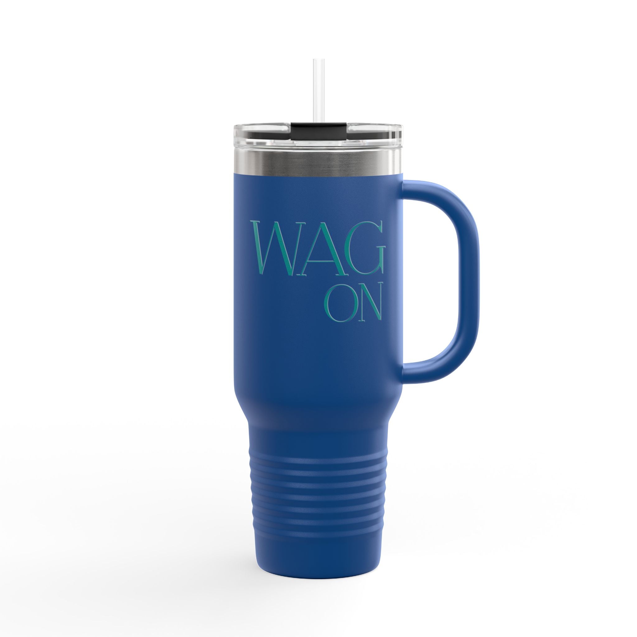 Personalized Insulated Travel Mug - 40oz "WAG ON" - Perfect for On - the - Go Coffee Lovers - Shaggy Chic