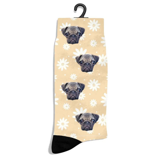 Personalized Spring Pattern Pet Socks - Shaggy Chic