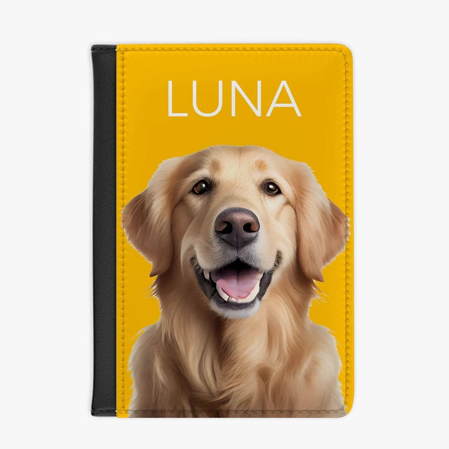 Pet Photo Personalized Passport Cover - Shaggy Chic