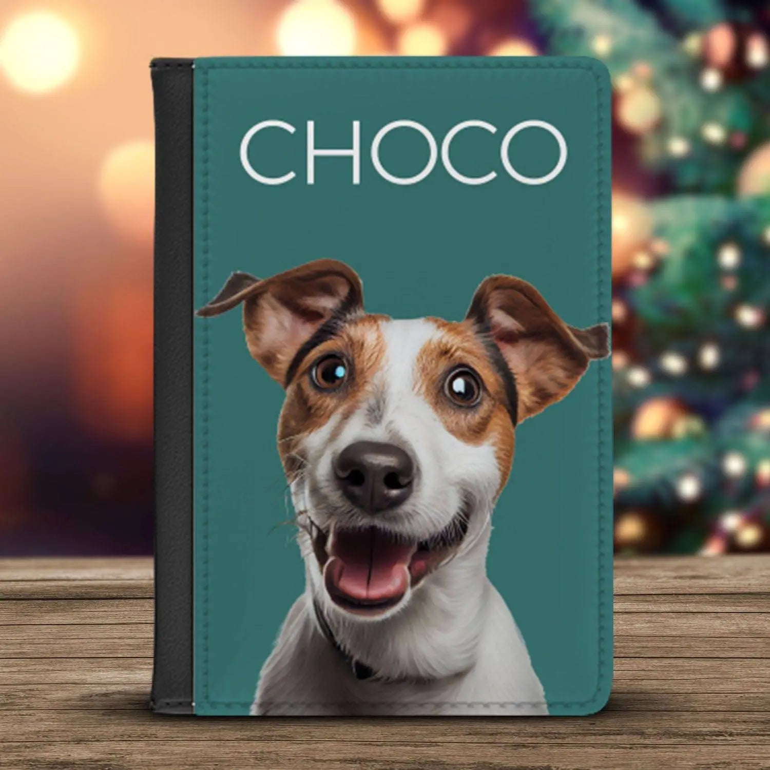 Pet Photo Personalized Passport Cover - Shaggy Chic