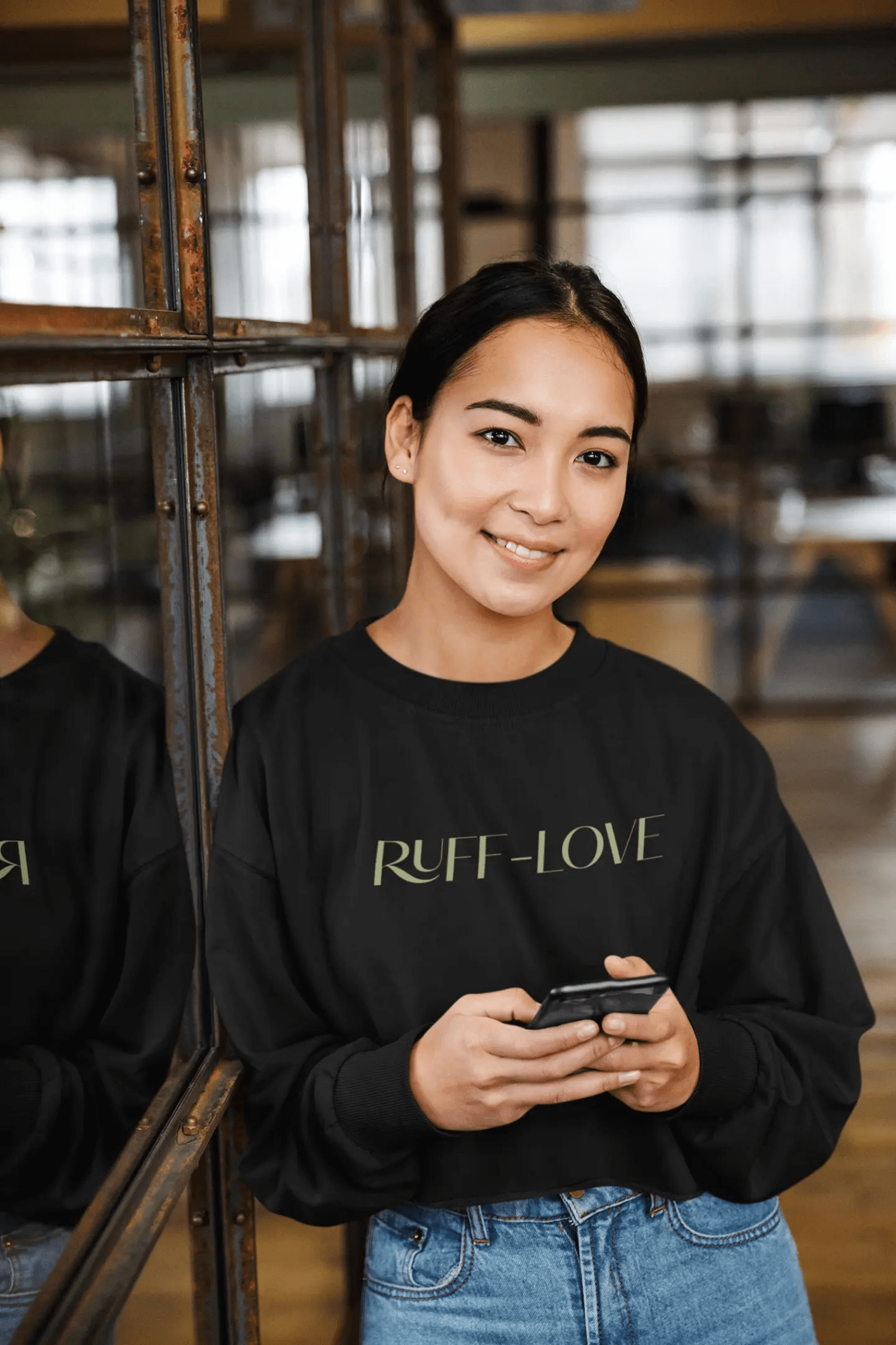 Ruth Love Women's Cropped Sweatshirt - Trendy and Comfortable - Shaggy Chic