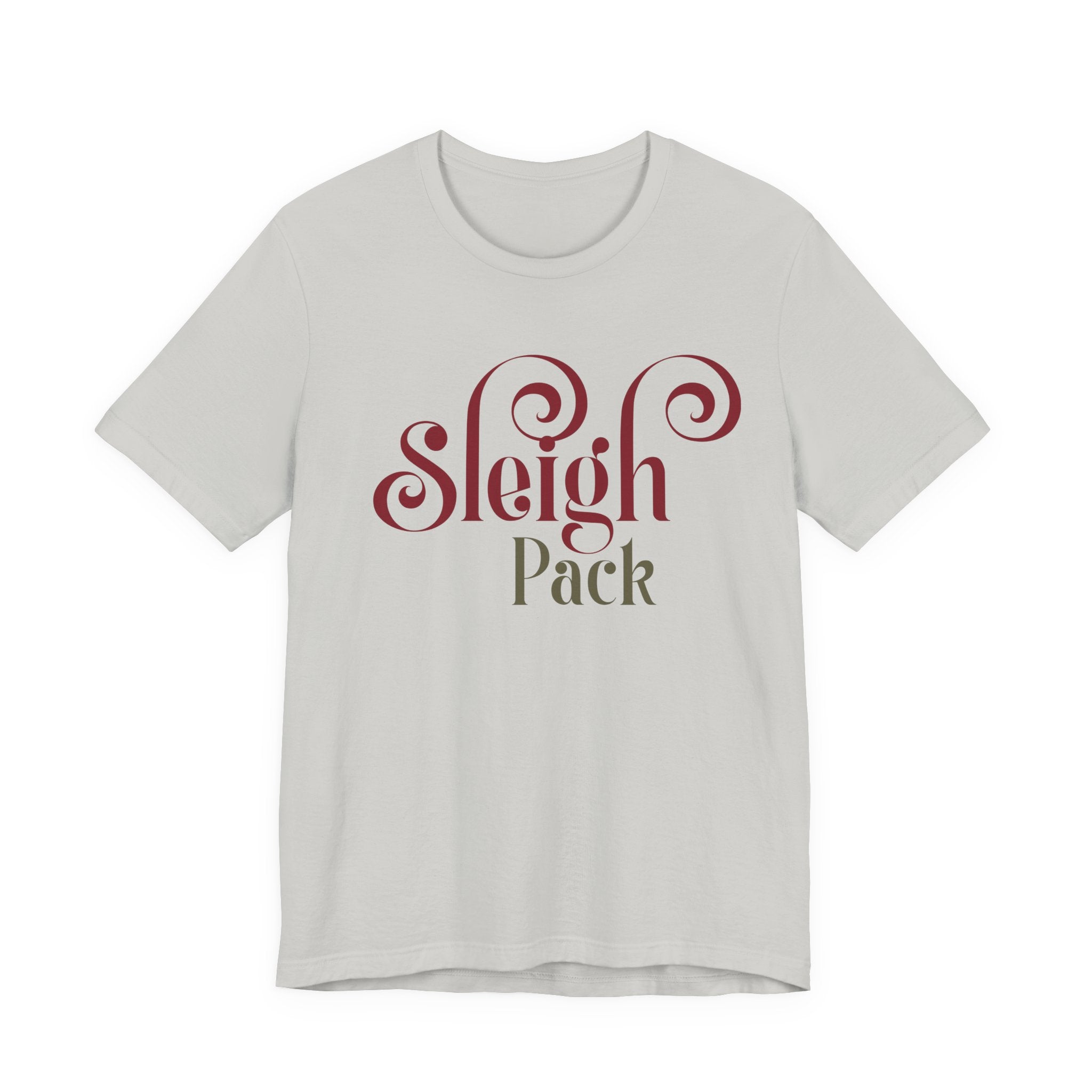 Sleigh Pack T‑Shirt — Retro Script Holiday Tee - Shaggy Chic