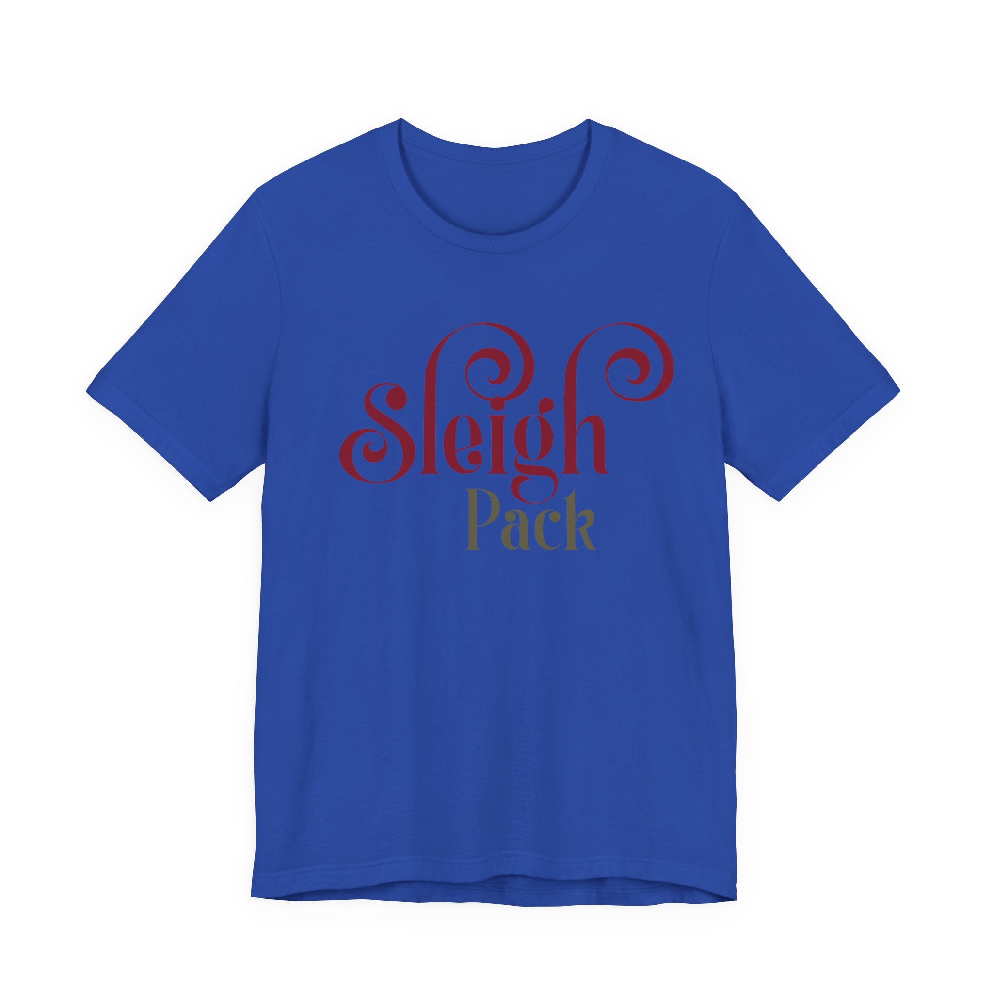 Sleigh Pack T‑Shirt — Retro Script Holiday Tee - Shaggy Chic