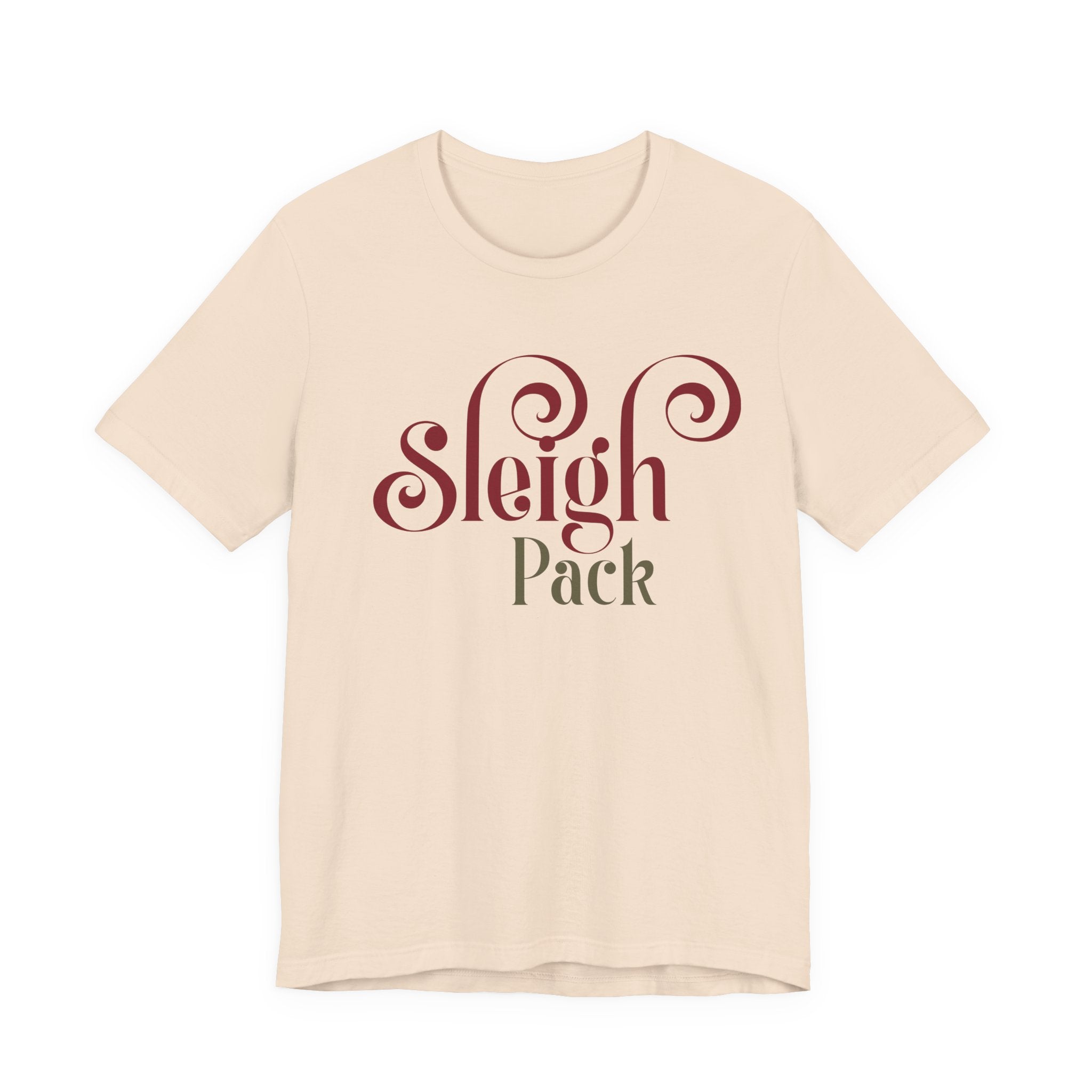 Sleigh Pack T‑Shirt — Retro Script Holiday Tee - Shaggy Chic