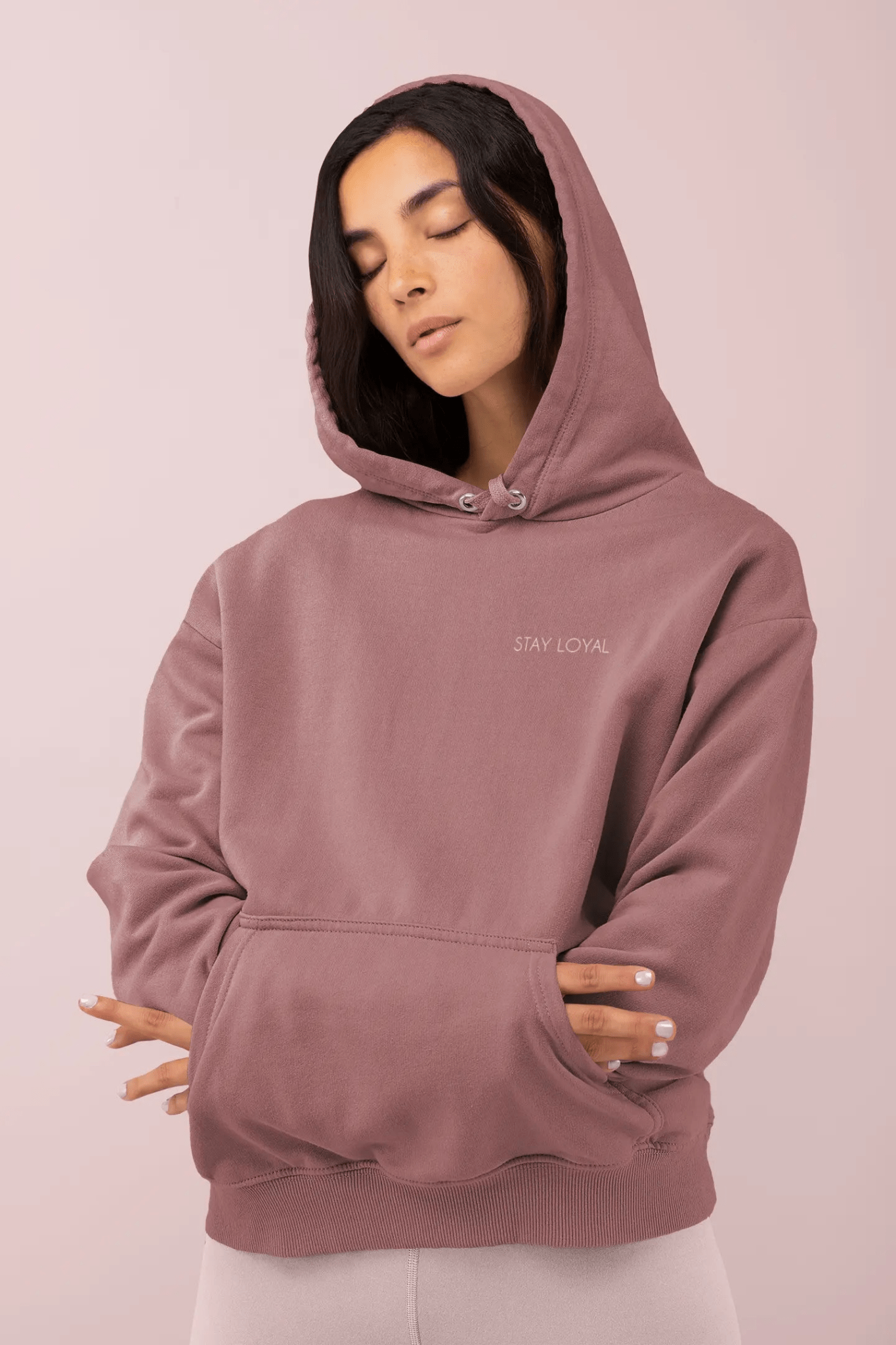 Stay Loyal Unisex Pigment - Dyed Hoodie - Comfortable & Stylish Sweatshirt for Everyday Wear - Shaggy Chic