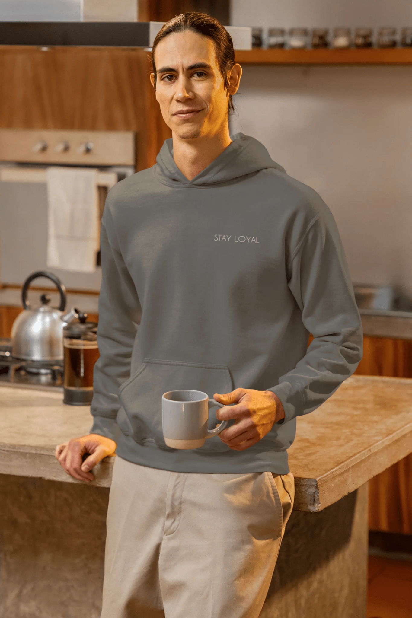 Stay Loyal Unisex Pigment - Dyed Hoodie - Comfortable & Stylish Sweatshirt for Everyday Wear - Shaggy Chic