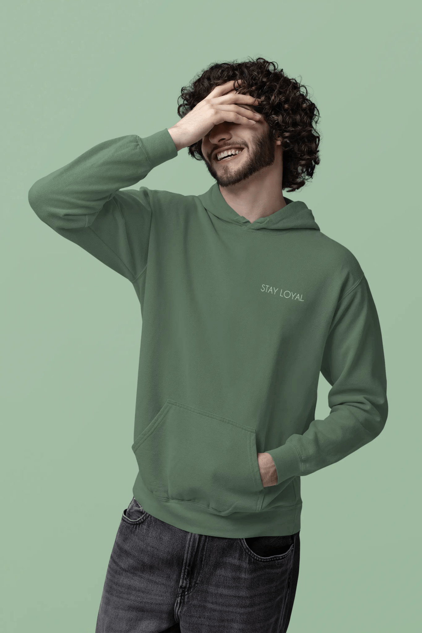 Stay Loyal Unisex Pigment - Dyed Hoodie - Comfortable & Stylish Sweatshirt for Everyday Wear - Shaggy Chic