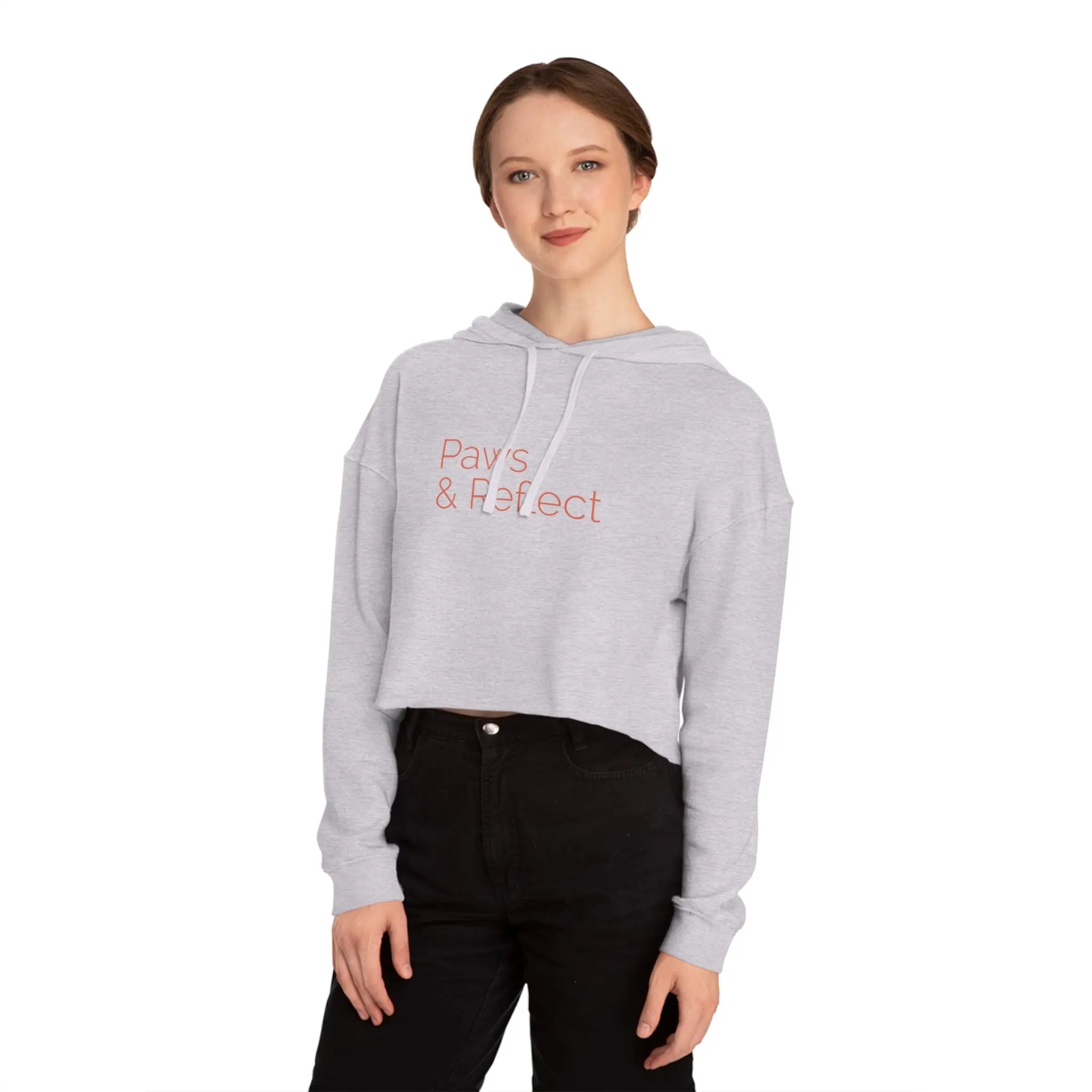 Women’s Cropped Hooded Sweatshirt - Shaggy Chic