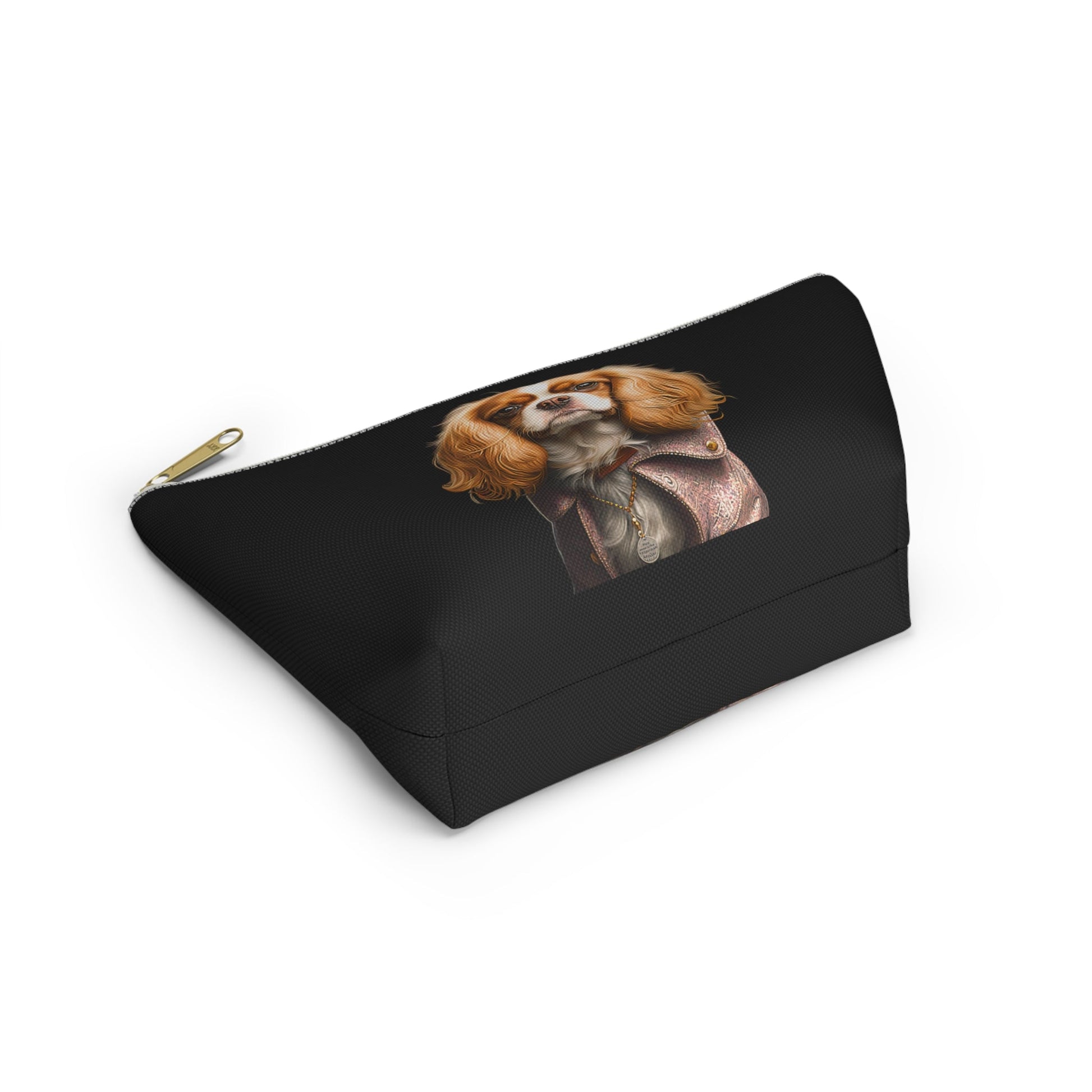 CATHERINE Accessory Pouch w T-bottom | Fashionable zippered Pouch
