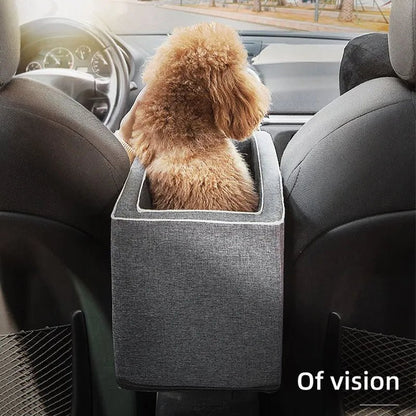 Central Control Dog & Cat Car Seat - Portable and Safe Pet Travel Bed - Shaggy Chic