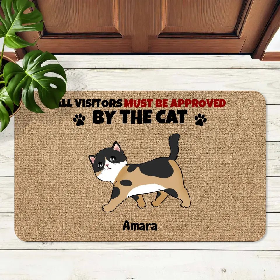 Custom Personalized Cat Runway Doormat - Shaggy Chic