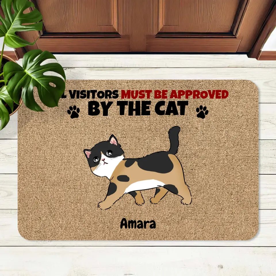 Custom Personalized Cat Runway Doormat - Shaggy Chic