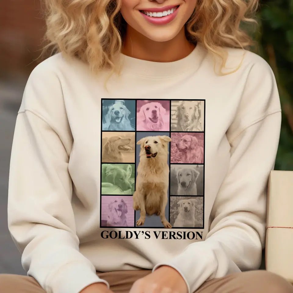 Custom Pet Photo Collage Sweatshirt - Shaggy Chic