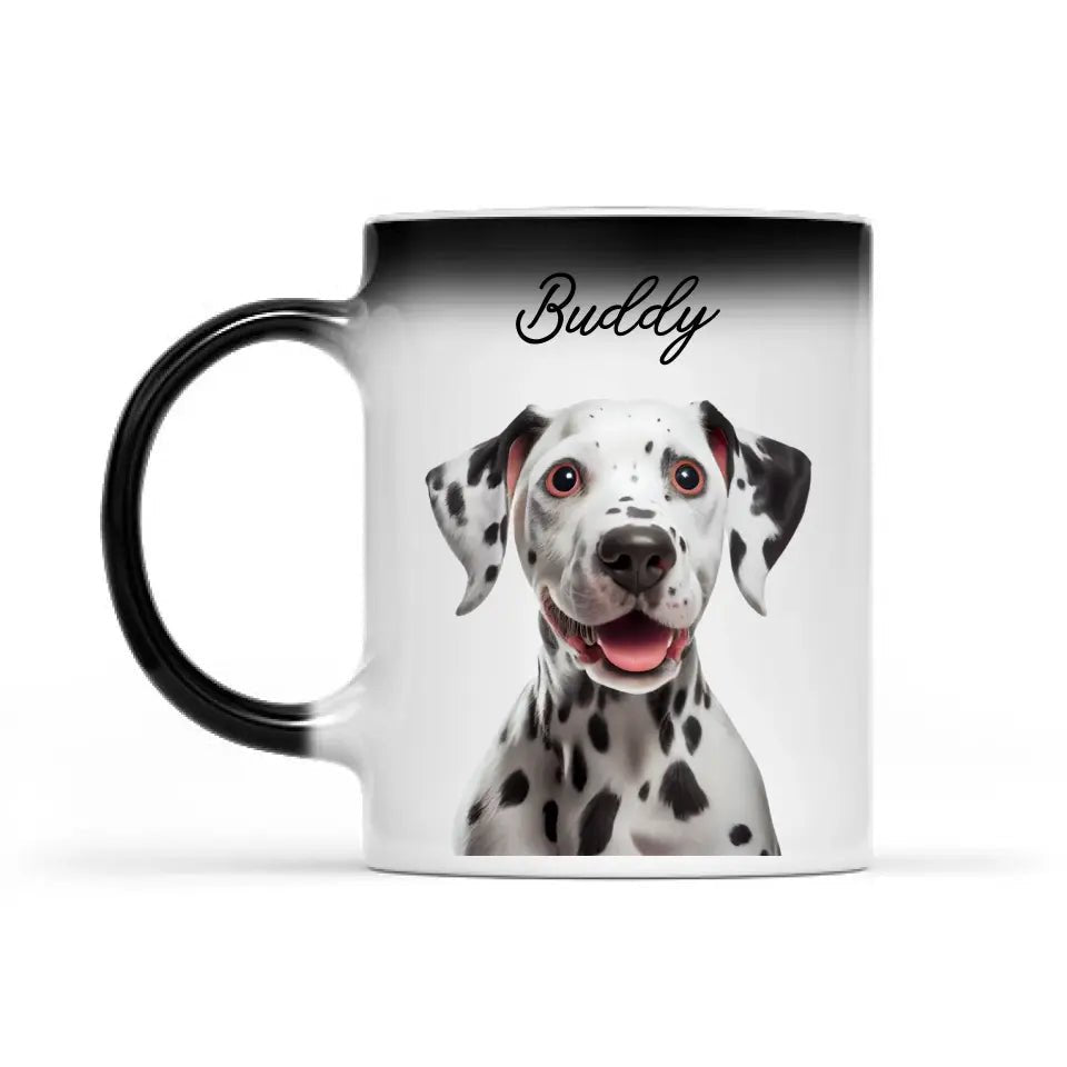 Custom Pet Photo Color Changing Mug - Shaggy Chic